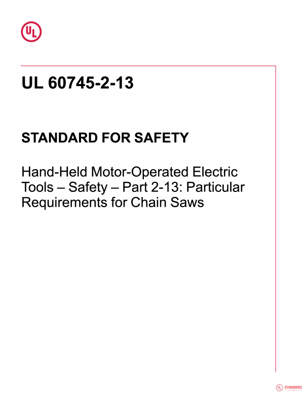UL 60745-2-13 PDF UL 60745-2-13 PDF